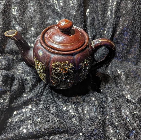 1940s Vintage Japanese Moriage Teapot - Picture 4 of 6